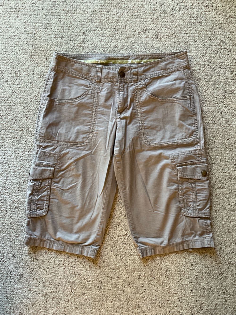 Lucy brand Women's Cargo Shorts - tan color